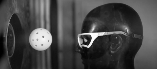 Kitchen Blockers being tested at a military impact facility with 60 MPH pickleball speeds.