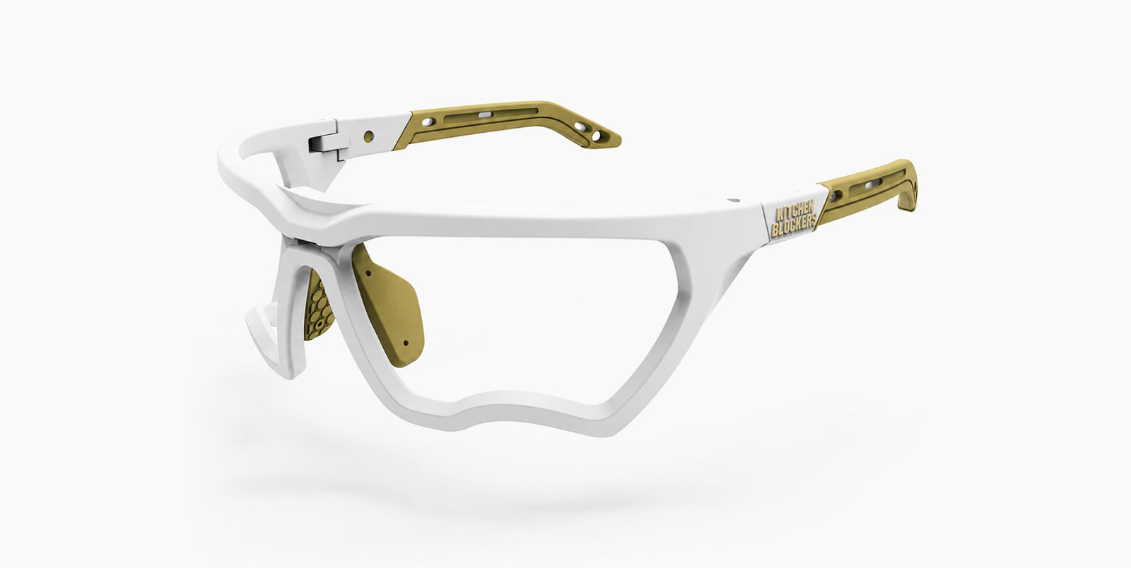 Kitchen Blockers lens-free eye protection, three-quarter view